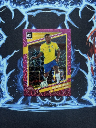 2021-22 Panini Donruss Road to Qatar - Gabriel Jesus #22 Optic Pink Velocity /25
