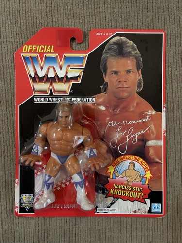 Vintage WWF Hasbro Series 8 1993 Red Card Lex Luge...