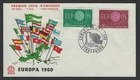 France FDC from 1960 First Day Cover with Mi.No. 1318-1319 EUROPE CEPT