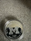 University of Michigan Wolverines 1997 Silver 1 Troy Oz Championship !!