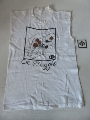 GETTING THE FEAR We Struggle VINTAGE 1984 T-Shirt INTO A CIRCLE S DEATH CULT PTV