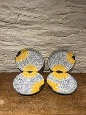 Poole Pottery Sunflower Vincent  Dinner Dining Plates 27.5 Cm X4