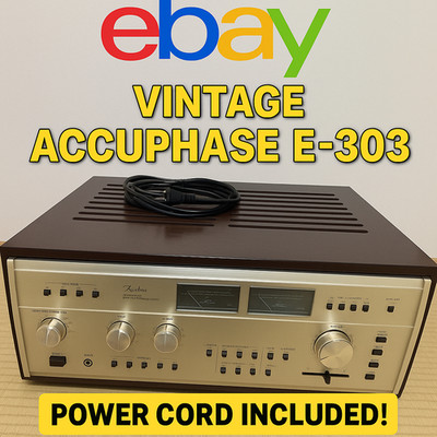 Accuphase E-303 Vintage Integrated Amplifier Japan  Power Cord＆Catalog　included