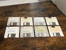 Vintage Macintosh and Apple Floppy Disk lot of 8 UNTESTED AS IS Collectible