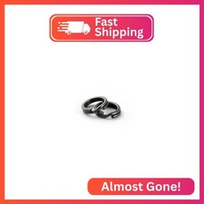 30Pcs 8mm Double Jump Rings for Jewelry Making, Key Rings for Keychains, Stainle