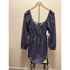 Originality dress Floral Square Neck Smocked Waist Long sleeve size m