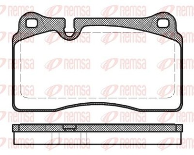 REMSA Bremsbelagsatz, Scheibenbremse 1200.30 für VW AUDI SEAT