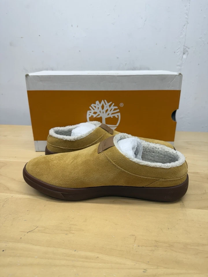 Timberland Men's Ashwood Park Slipper Comfort, Warmth Non-Slip Wheat Suede Sz 9 - Image 3 of 4