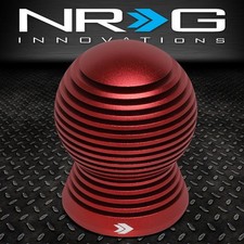 Nrg Nrg-sk-702rd 50mm Aluminum Heat Sink Spheric Shift Knobthread Adapters Red