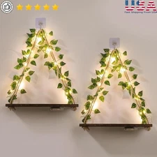 Floating Shelves Wall No Drilling Plant Decor Storage Easy Install Multiuse New