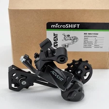 microSHIFT ADVENT 9-Speed Medium Cage Bike Derailleur with Clutch OPEN PACKAGE