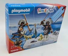 PLAYMOBIL  70606 Geschenkset Eisangler Eskimo  Inuit  Angeler Eisfuchs Fisch NEU