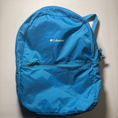 Columbia Packable 21L Backpack Teal Lightweight Nylon Foldable Travel Daypack