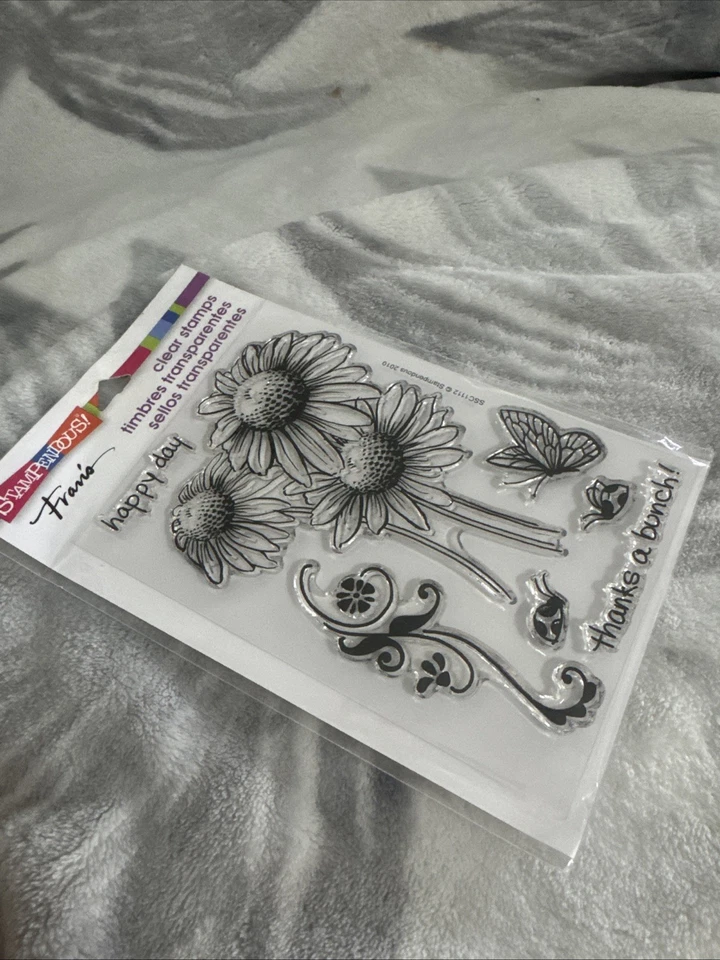 Daisy Thanks Stampendous Clear Acrylic Stamp Set SSC1112 New - Imagem 3 de 3