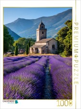 CALVENDO Puzzle Lavendel mit Blick auf den Kirchturm 1000 Teile Lege-Gr e 64