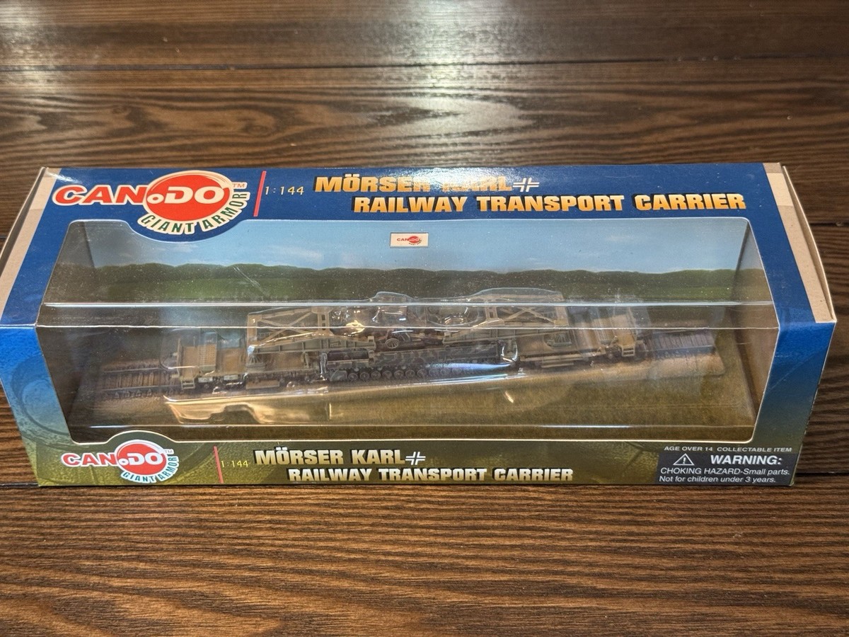 ★【CAN.DO 1/144 MORSER KARL】RAILWAY T C Dragon Models CanDo Mörser Karl Railway Transport Carrier NIB