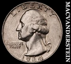 1964-D Silver Washington Quarter-Scarce Better Date No Reserve #i2917