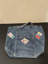 Vintage Denim Tote Bag  Missing strap 