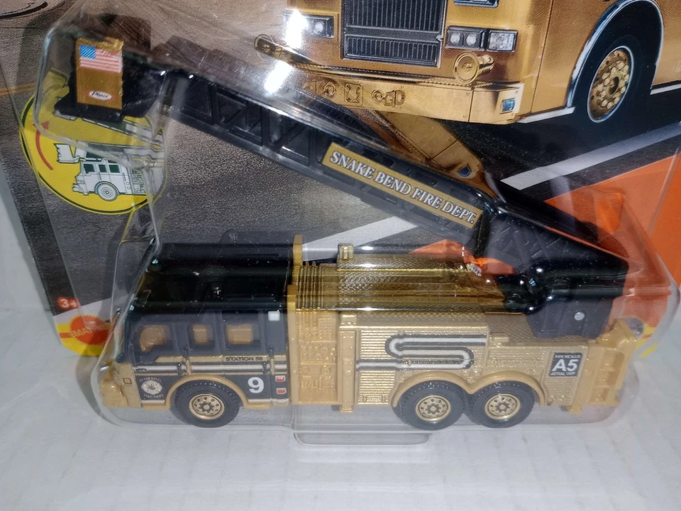 Matchbox plataformas de trabajo Pierce Quantum escalera aérea y camión de bomberos Pierce Velocity Foto 4 de 4