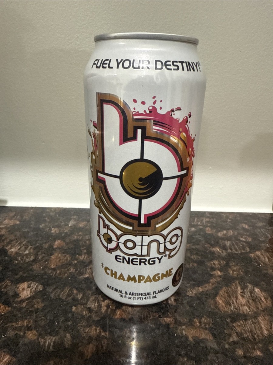 Bang Energy Drink Champagne Rare Discontinued Full Can *collectors