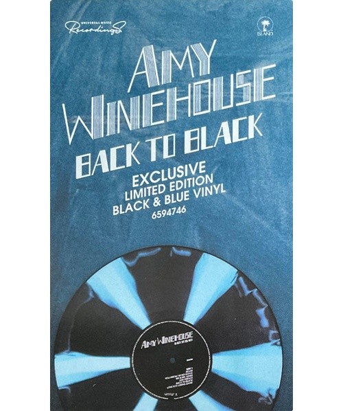 Amy Winehouse - Back To Black | Ltd Ed Black & Blue Vinyl LP | eBay