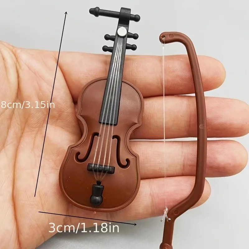 Mini Violin with Bow – Funny Toy Gift – Small Sad Violin Joke Prop