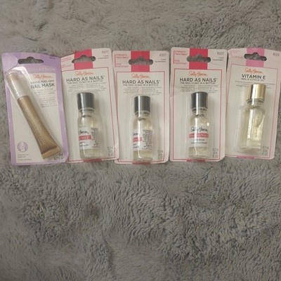 5 Lot Sally Hansen Hard As Nails, Vitamin E, Nail Mask Strength Treatment NIB