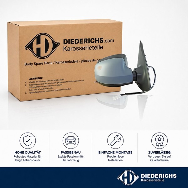 Aussenspiegel Rechts Diederichs 4456224 FÜR Dacia RÜCkspiegel Aussen-image