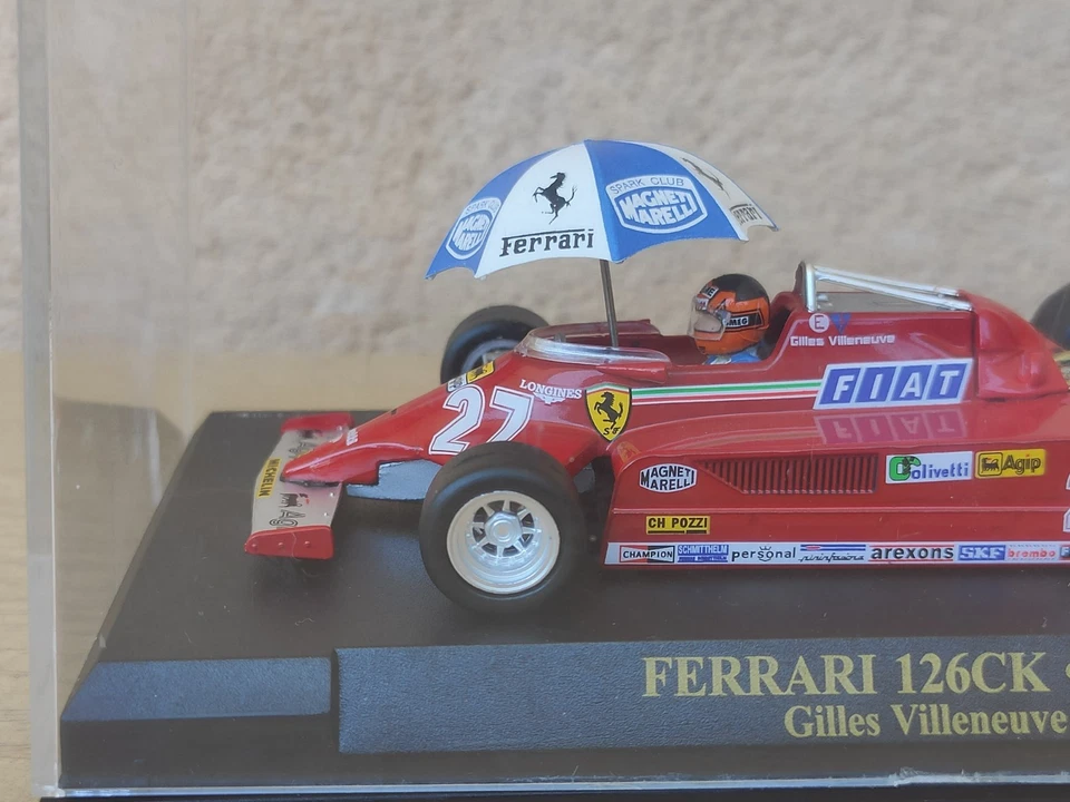 Ferrari 126CK - 1981 Gilles Villeneuve Modellino Formula 1 Die Cast Altaya 1/43 - Immagine 2 di 4