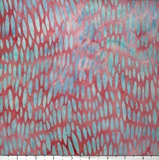 1 Yard Cut of Lunn Fabric Slivered Almonds Batik 100 Cotton 4035 Blossom Blue