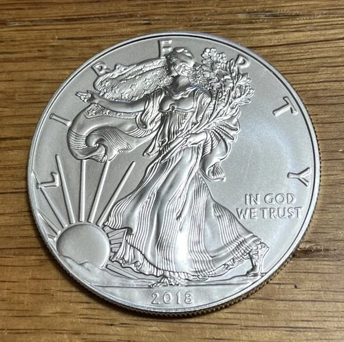 2018 AMERICAN SILVER EAGLE DOLLAR COIN 1 OZ. 999 PURE FINE SILVER