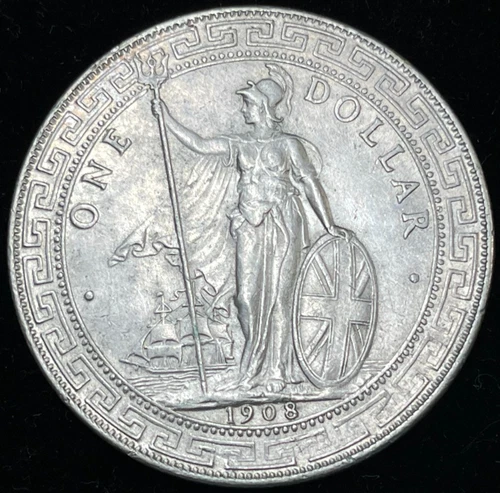 1908 Great Britain Trade Dollar — photo from the most recent tracked eBay sale