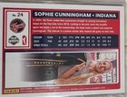 Sophie Cunningham,hard signed 2024 Panini/Donruss#24 Indiana Fever Trading Card. — photo 2
