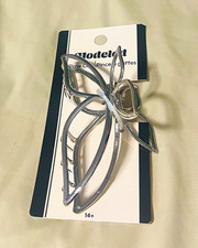 Modelea Silver Metal Hair Claw Clip for Women, All Hair Types