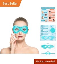 Eco-Friendly Cooling Eye Mask: Reusable Hot/Cold Gel for Eye Relief & Comfort