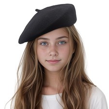 Jastore Kids Beret Hats for Girls French Wool Berets Hat Classic Fashion Warm...