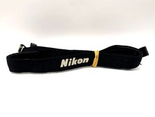 Nikon Approx. 20Mm Wide Black Neck Shoulder Camera Strap