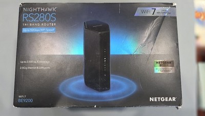 Open Box - Netgear nighthawk rs280s tri-band WIFI 7 router  9.2 Gbps