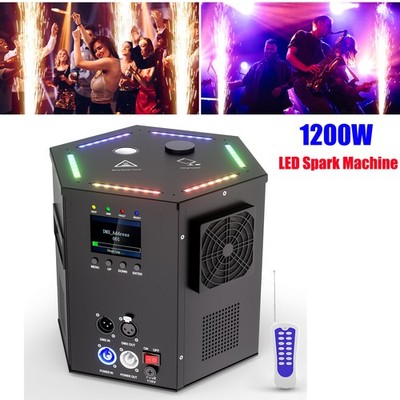 1200W LED Cold Spark Machine Stage Effect DMX Firework Machine Club Wedding Show