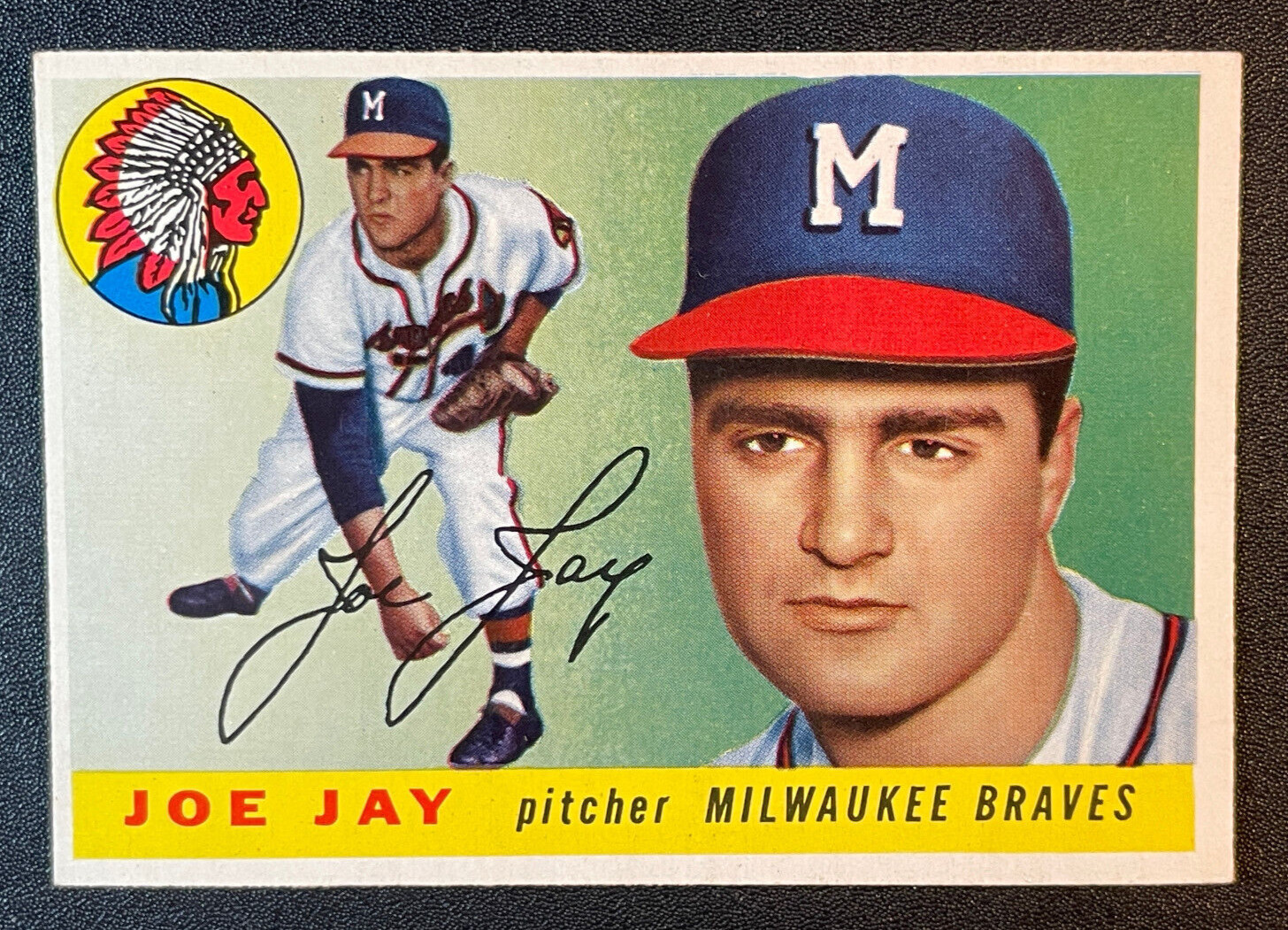 1955 Topps #134 Joe Jay NM. Milwaukee Braves.