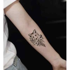 SHIP FROM NY - Temporary Tattoo -  Fox  approx. 4" long 