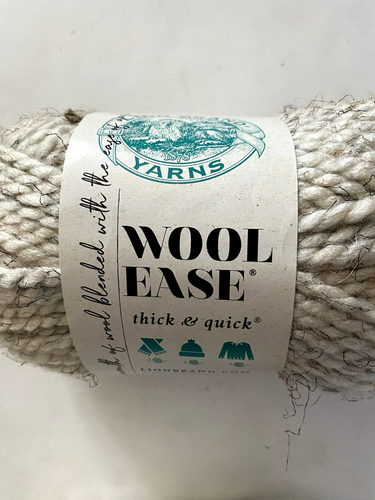 Lot of 3 Skeins Wool Ease Lionbrand 2 Oatmeal(123E) 1 Wheat(402) Super Bulky 6 - 第 2/4 張圖片