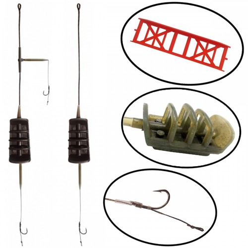 Karpfen Montagen METHOD RIVER Fluss Grund Carp Angeln System Anti Tangle Sleeves - 第 1/8 張圖片