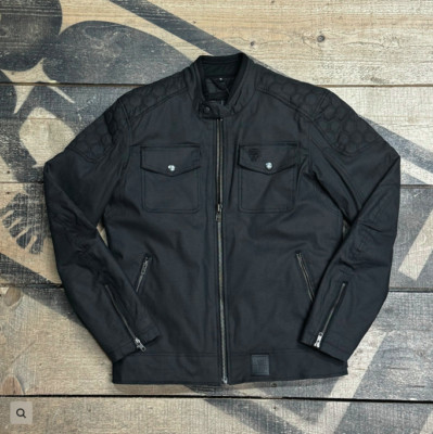 BOBHEAD Protective Cotton Canvas Racer Jacket Waterproof Black AAA Rated