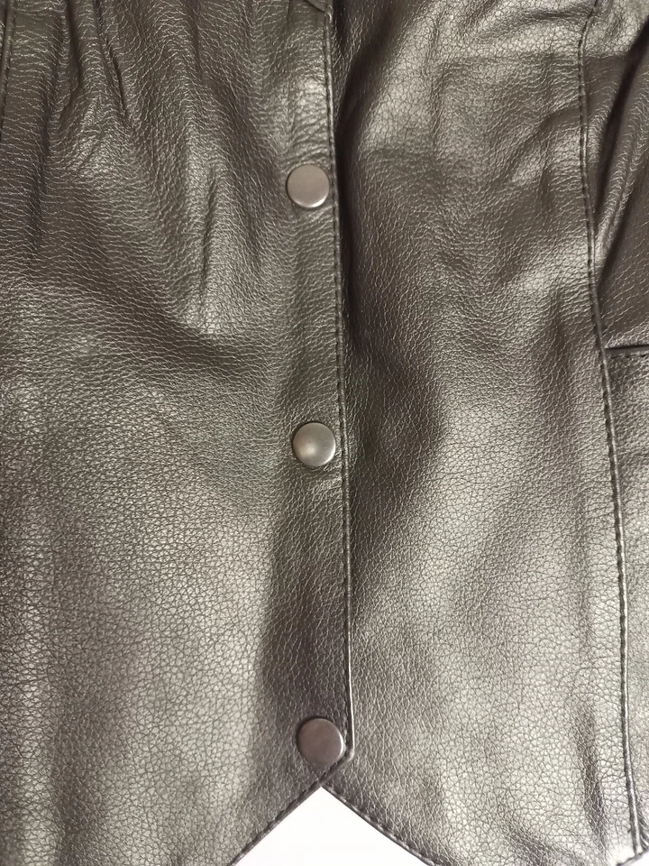 X-Element Advanced Leather Motorcycle Vest Riding Jacket Rose Accent Womens L - Image 4 of 4