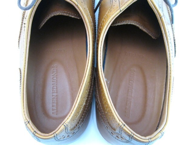 Allen Edmonds "STRAND" Men's Leather Casual Oxford Sneakers 11 D  Walnut (424N)