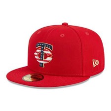  60360520 MENS NEW ERA MLB MINNESOTA TWINS 5950 JULY 4TH FITTED - RED