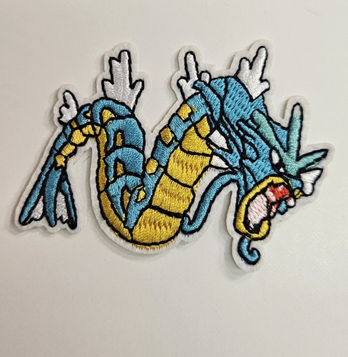 Pokemon Gyarados Character Water Type Poke Embroidered Iron/Sew On Patch - Picture 5 of 6