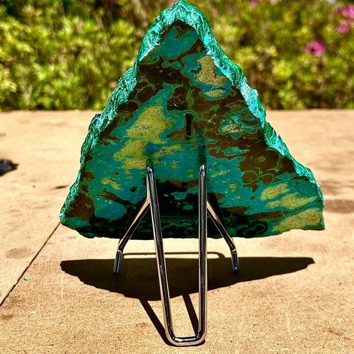 298G Natural peacock stone silicon peacock hand polished sheet - 第 7/12 張圖片