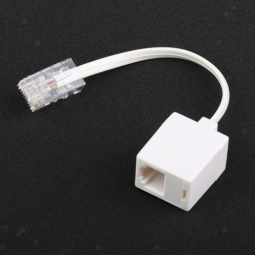 Câble téléphonique adaptateur téléphonique RJ45 vers RJ11 blanc - Photo 10/10